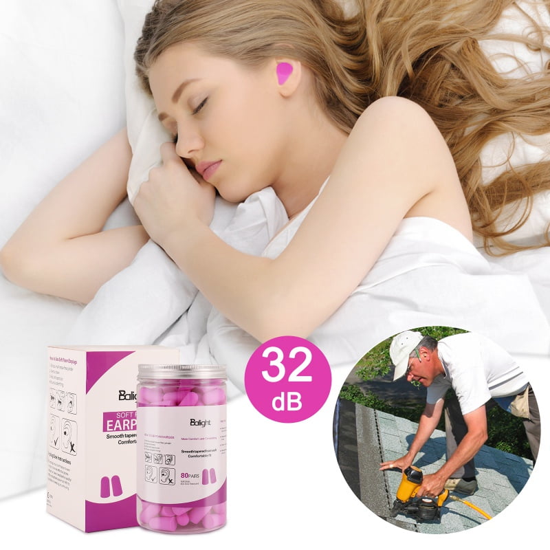 Ear Plugs, 40 Pair Ultra Soft Foam Earplugs for Sleeping, Snoring, Loud Noise, Traveling, Concerts, Construction, Studying,Work