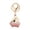B, variant on Winged Pig Keychain - Gold Plated Sparkling Flying Pig Pendant with Lobster Clasp, Portable Size, Gradient Color Detail for Backpacks, Car Keys & Birthday Gift