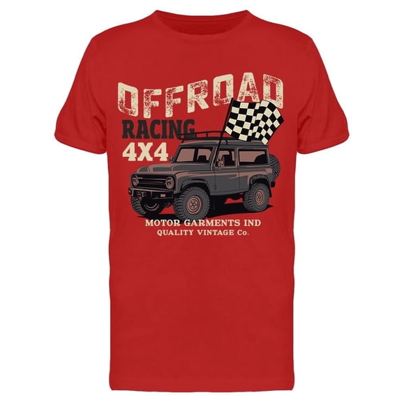 Off-Road Racing. Sticker Tee Men's -Image by Shutterstock