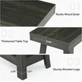 thumbnail image 6 of 2-Tier Farmhouse End Table, Small Sofa Side Table with Storage for Living Room, Bedroom, Small Spaces, Rustic Grey, 6 of 7