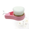 thumbnail image 3 of 2Pcs Soft Bristle Handle Facial Cleansing Brush, Cleansing Brushes for Smooth Radiant Skin, Lymphatic Drainage, Unclogging Pores, Pink, 3 of 8