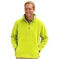 thumbnail image 1 of BlueGeneration Adult Polar Fleece L/S 1/2 Zip Pullover - Yellow 4 Extra Large Solid, 1 of 1