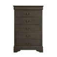 thumbnail image 2 of Home Elegance 2147SG-9 Mayville Collection Chest Stained Grey - 31.25 x 15.75 x 48.25 in., 2 of 7