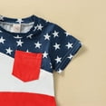 thumbnail image 6 of Odeerbi 4th of July Patriotic Two Piece Outfits for Toddler Boys Star and Stripe Shirts Kids Baby Independence Day Cute Print Short Sleeve 2024 Casual Shorts Suit Blue, 6 of 9