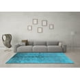 thumbnail image 3 of Ahgly Company Indoor Rectangle Oriental Light Blue Traditional Area Rugs, 5' x 8', 3 of 4