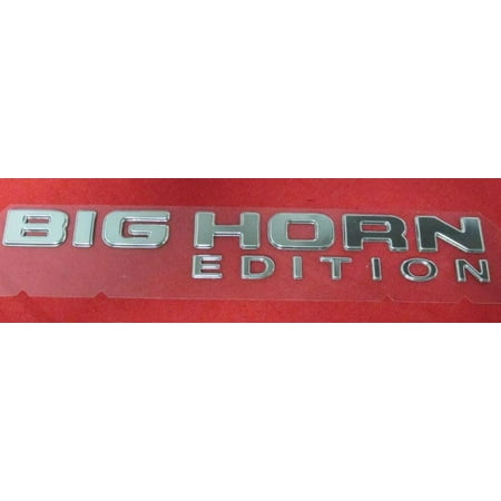 - Factory New Mopar Part #55078108-AA Chrome Big Horn Tailgate Badge for Dodge Ram 2005-2008