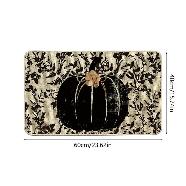 Decoraciones de Halloween, adornos de Halloween, regalos de Halloween, tapetes de calabaza de Halloween, tapetes de entrada, tapetes a prueba de puertas, tapetes antideslizantes para baño, tamaño 15.3