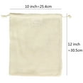 thumbnail image 2 of Home Textile Storage,Organic Cotton Mesh Bag Drawstring Drawstring Pocket Fruit Storage Bag, 2 of 3