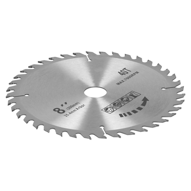 8 x 40T 200mm Circular Cutting Disc Saw Blade AntiRust Cemented Carbide Saw Blade