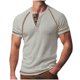 thumbnail image 2 of pstuiky Mangas cortas para hombre, Camiseta de manga corta con cuello redondo y parche de color para hombre camisas casuales para hombre m, 2 of 6