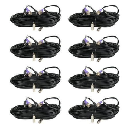 VideoSecu 8x 50ft 960P/720P Security Camera BNC Video Power Cable Pre-made Connector All-in-One Extension Wire Cord BUL price history on PriceWatchPro