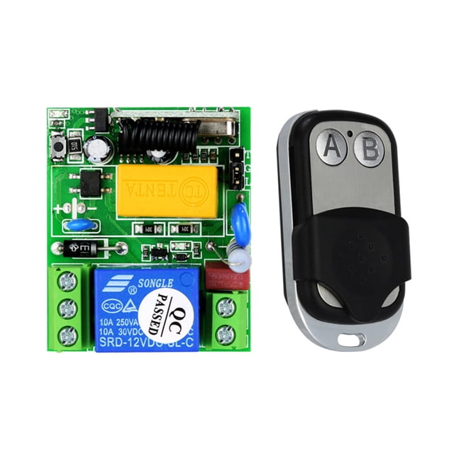 Interruptor De Control Remoto Inalámbrico Control remoto AC220V 1CH 433MHz módulo receptor de relé hogar inteligente