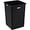 Black, variant on HOMEZY-US Square Plastic Garbage Can, 35 Gallon Capacity, Indoor/Outdoor Rated, 19-1/2"W x 19-1/2"D x 27-4/5"H, Utility Trash Can, No Lid, Gray