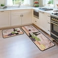thumbnail image 4 of Wine Kitchen Rugs and Mats Non Skid Washable, Non-Slip Backing Kitchen Rug Set of 2 for Floor, Kitchen Decor Runner Rug Sets for Kitchen (17"x47.2"+17"x30", Wine), 4 of 6