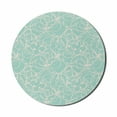 thumbnail image 1 of Abstract Mouse Pad for Computers, Contemporary Illustration of Splash Look Motifs in Pastel Colors, Round Non-Slip Thick Rubber Modern Gaming Mousepad, 8" Round, Almond Green Champagne, by Ambesonne, 1 of 2