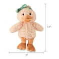 thumbnail image 3 of Easter Orange Duck with Bow Plush – 11 Inch Soft Stuffed Animal, Cuddly Spring Plush Toy for Easter Baskets, Gifts & Egg Hunt Prizes w/LaPrima Morceau Bonbon, 3 of 5
