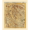 thumbnail image 2 of Robert 15x17 Gold Ornate Wood Framed with Double Matting Museum Art Print Titled - Po River Piedmont Italy - Robert 1748, 2 of 4