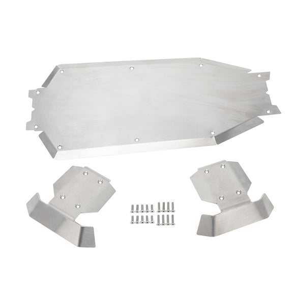 Remote Control Car Chassis Protector Stainless Steel 1:8 RC 95076-4 1/8 Remote Model Vehicle Guard Repair Replacement for Traxxas Sledge 6S 95076-4