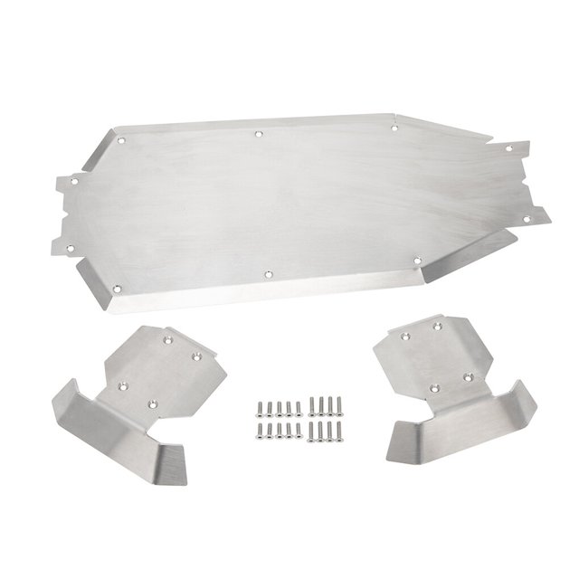 Remote Control Car Chassis Protector Stainless Steel 1:8 RC 95076-4 1/8 Remote Model Vehicle Guard Repair Replacement for Traxxas Sledge 6S 95076-4