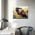 thumbnail image 3 of Nawypu  Motorcycle Wall Art for Bedroom, Graffiti Motorcycle Racing Poster Wall Art for Living Room, Large Cool Racer Posters for Room Man Cave, 3 of 4