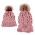 thumbnail image 4 of 2pcs Gorro De Bo De Pelo De Bean Herramienta Césped de Patio Decorativa Rosado Zulema Gorro para madre e hijo, 4 of 8