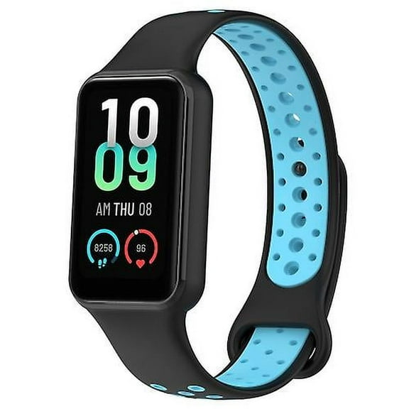 For Amazfit Band 7 Loop Two-color Breathable Silicone Watch Band