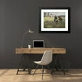 thumbnail image 4 of Angelo Jank 24x19 Black Modern Framed Museum Art Print Titled - Parforcejagd, 4 of 5