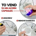 thumbnail image 3 of Vending Machine - Big Capsule Vending Machine - Prize Machine - Commercial Vending Machine for 2 Inch Round Capsules Gumballs Bouncy Balls - Blue, 3 of 6