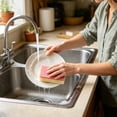 thumbnail image 6 of Kitchen Nano Sponge Wipe, 8-Pack Magic Cleaning Sponge, Double-Sided Scrub Sponge for Dishes, Pots, and Pans, Strong Decontamination for Kitchen Oil and Grease, Red, 6 of 7