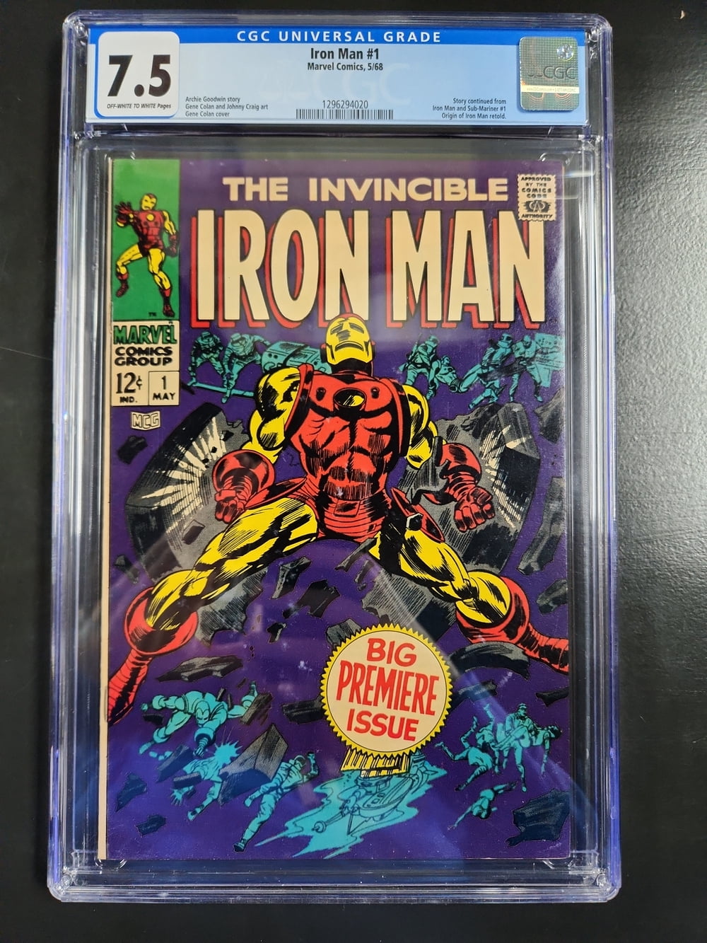 Iron Man #1 - CGC 7.5 Comic Book