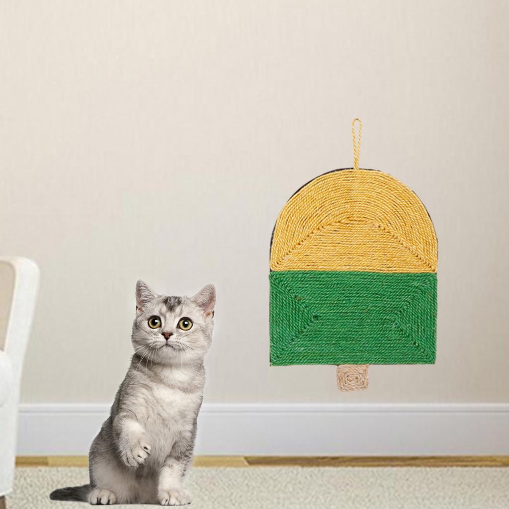 Durable Sisal Wall Mounted Cat Scratching Board, Scratcher W/ , Kitten