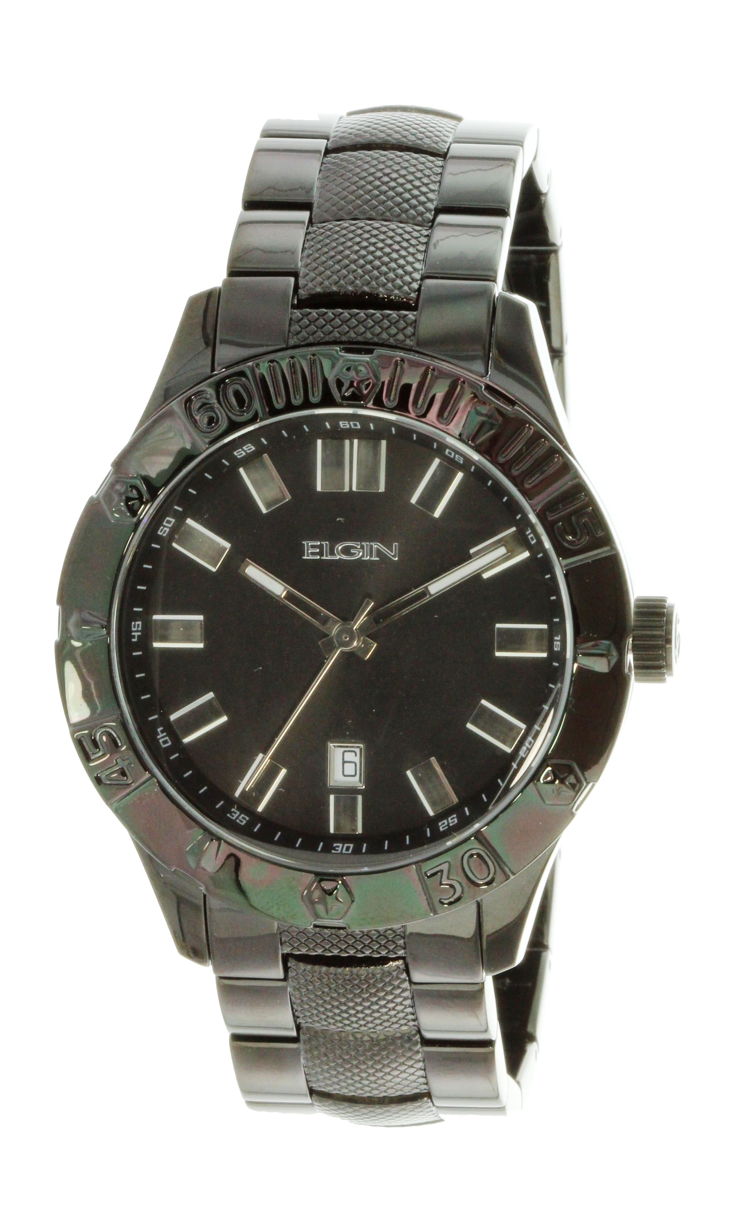 elgin mens diamond watch