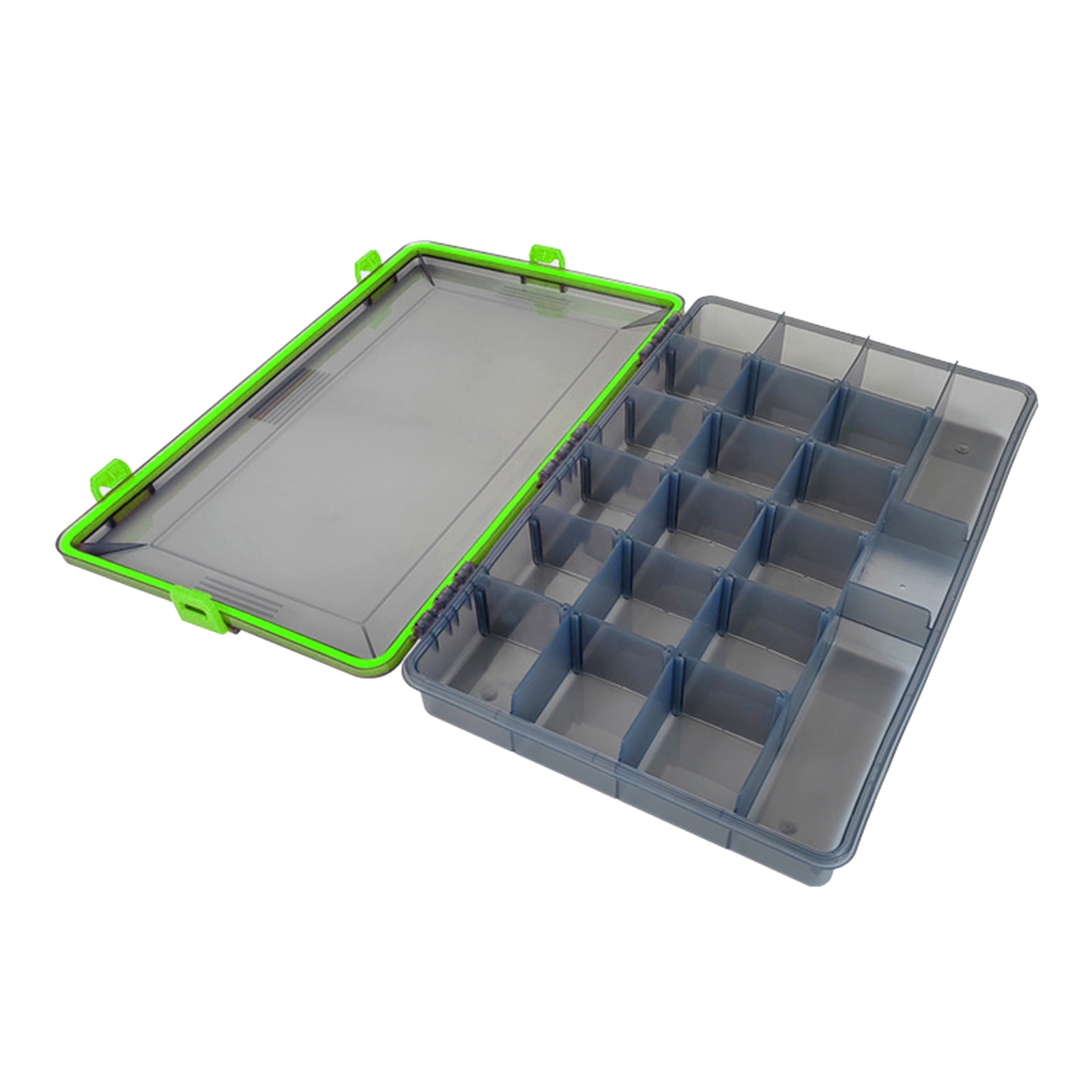Fish Baits Storage Case with Detachable Compartments Grids Fishing Tackle Carry Box Seal Water Proof Fishing Tackle Box