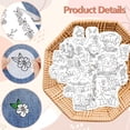 thumbnail image 3 of Water Soluble Embroidery Patterns for Beginners 4 Sheets with 37 Patterns Wash Away Embroidery Pattern Stabilizer for Hand Sewing Lover Women Adults (Animals Wearing Flowers), 3 of 9