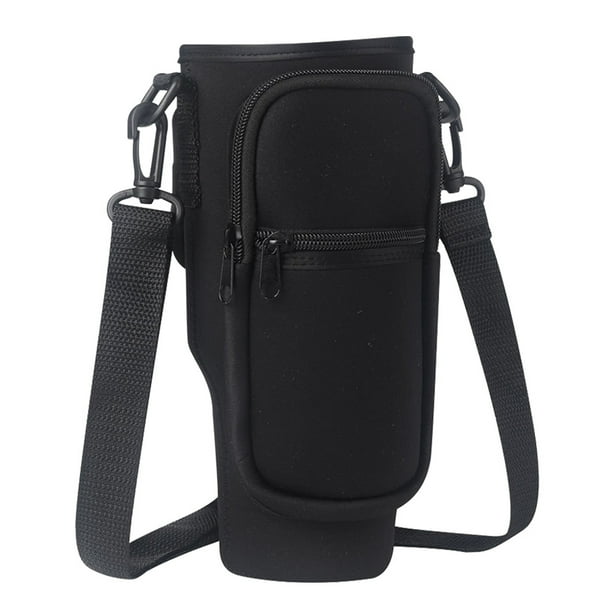 FLhrweasw Funda para 40 Oz Funda Portátil para Botella 40 Oz Soporte para Llave (negro)