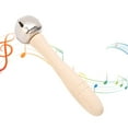 thumbnail image 4 of Jingle Stick Shaker, Classic Easy Grip Solid Wood Hand Jingle Bell Smooth Round Head  for Developing Musical Talent, 4 of 7