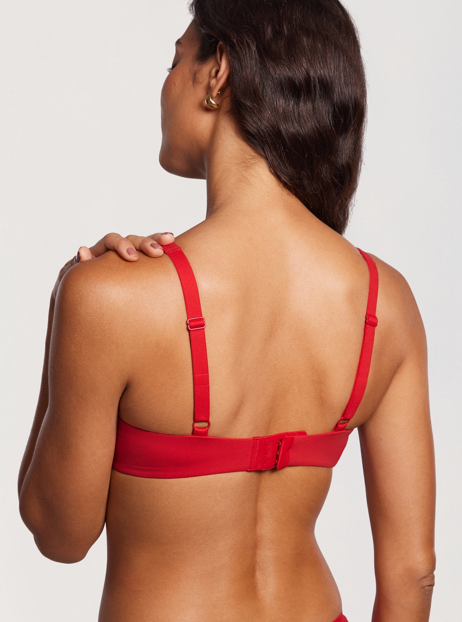 Women's Unlined Balconette Bra Underwire Supportive Plus Size Bras
