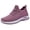 Purple, variant on DSJLMQ Women's Adjustable Strap Sneakers Non-S𝗅ip Running Walking Shoes Breathable Hollow Mesh Shoes Comfortable Soft Knit Tenis Closed Toe Wide Width L𝗈afers Sneakers