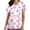 Pink#2, variant on cocolona Scrubs for Women, V-Neck Short Sleeve Scrubs Tops Valentines Day Workwear Uniform T-shirts with Pockets