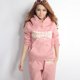 thumbnail image 4 of Traje deportivo popular de eBay para mujer, traje casual con capucha, suéter polar, tres piezas, deportivo para mujer, 4 of 5