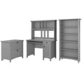 thumbnail image 1 of Bush Furniture Salinas Mission Engineered Wood Desk Office Suite in Gray, 1 of 7