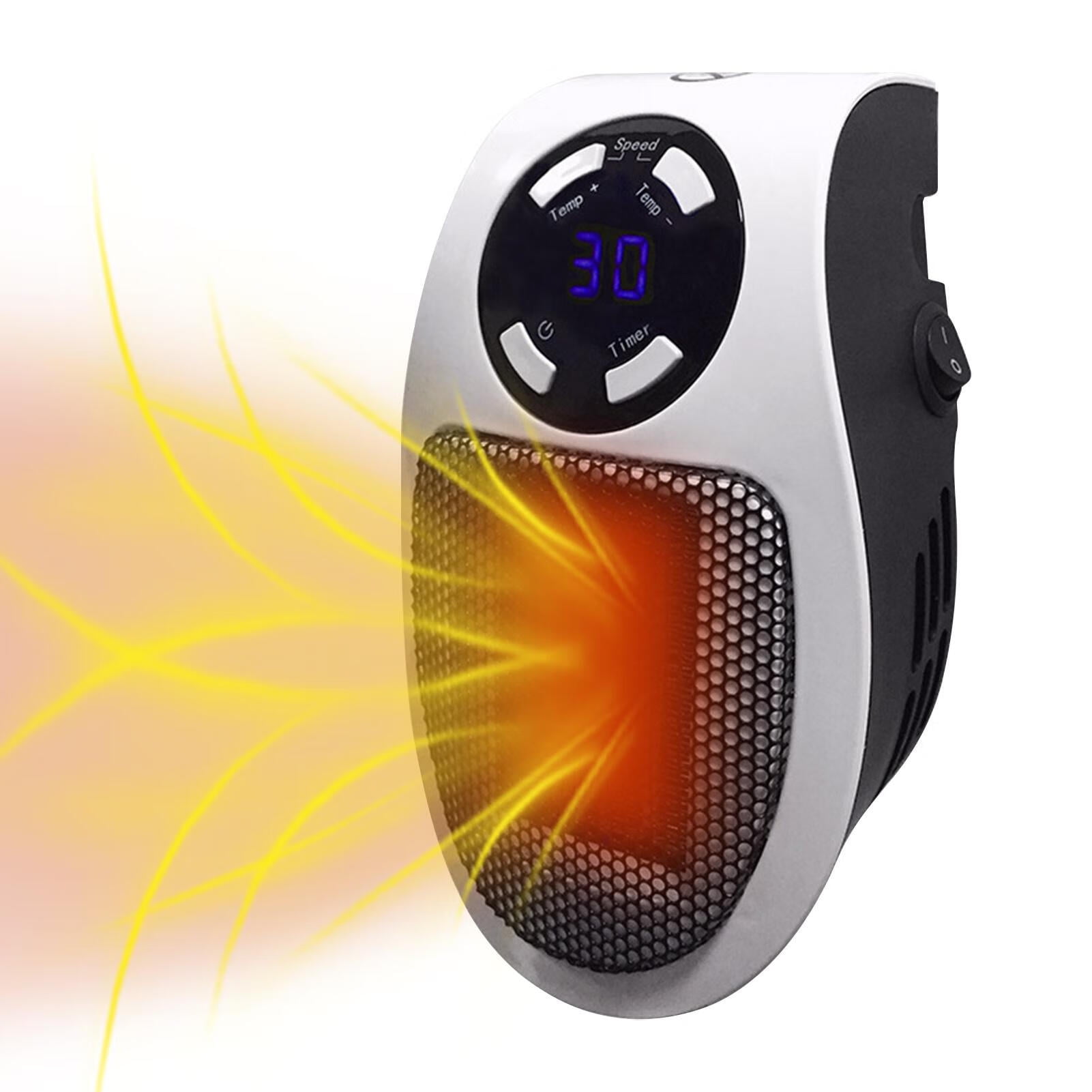 500w Space HeaterBathroom HeatingWall Outlet Electric Space Heater