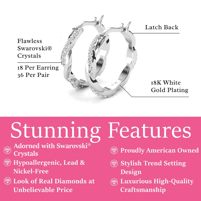 Mémoire Channel Set 18K White Gold Diamond Round Hoop Earrings CHHO259 | THE SOLIST Mémoire Channel Set 18K White Gold Diamond Round Hoop Earrings CHHO259 | THE SOLIST