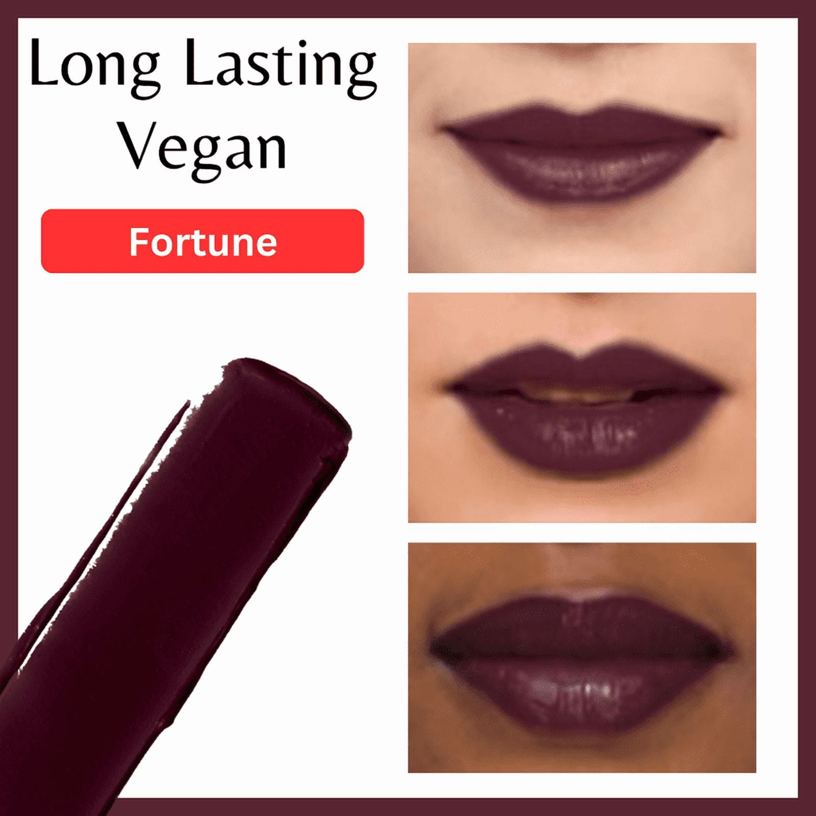 Muted Moments - Liquid lipstick by SentiX, Regular, High Coverage, Lightweight, Vegan, Paraben-Free, with Vitamin E