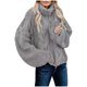 thumbnail image 1 of Jersey oversize con cuello vuelto para mujer, mezcla de fibras suaves, diseño chic y desenfadado, para otoño/invierno, fácil de combinar (leggings/vaqueros), fácil de cuidar., 1 of 3