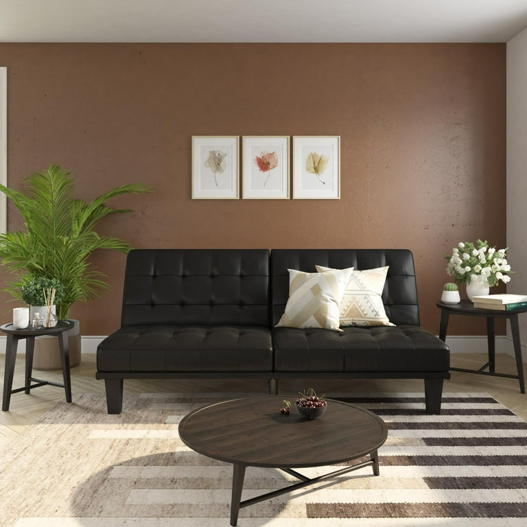 DHP Dexter Futon and Recliner Lounger Multifunctional Sofa Quick