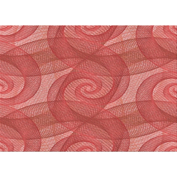 Ahgly Company Indoor Rectangle Patterned Bean Red Area Rugs, 8' x 12'