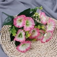 thumbnail image 2 of Artificial Morning Glory, Ongmies 6 Artificial Morning Glory Flower Bouquets – Silk Wedding Decoration & Soft Floral Arrangement, 1*Simulation Flower, 2 of 9
