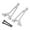 Silver, variant on Rear Upper Arm RC Swing Arm Suspension Arms Sturdy Aluminum Construction for 1/14 Scale RC Car 14211