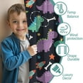 thumbnail image 3 of Blackout Kids Curtains,Space Dinosaur with Crown Pattern Childrens Insulated Curtains Set Of 2,Bedroom Essentials,Toddler Room Decor 52"x84", 3 of 5